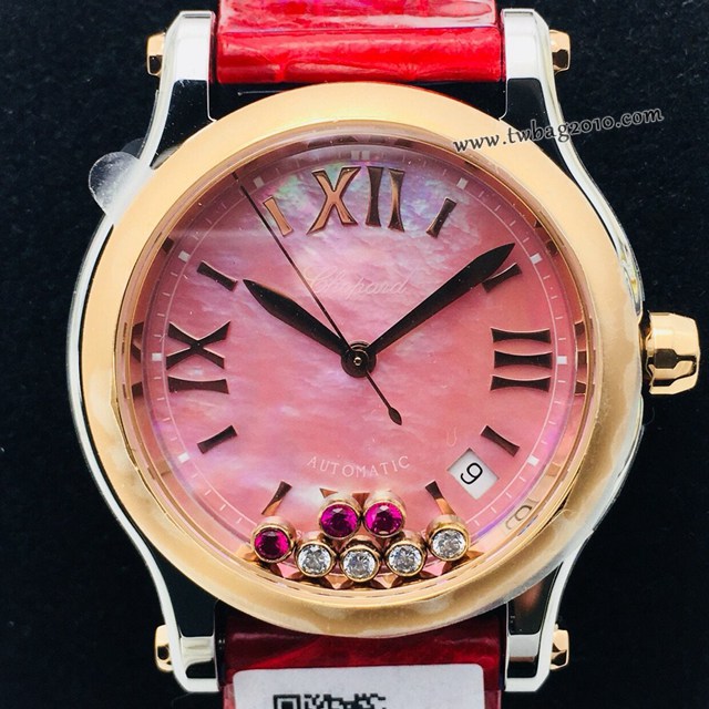 肖邦Chopard機械女士腕表 蕭邦對休閒風格頂級鱷魚皮帶女表  gjs2254